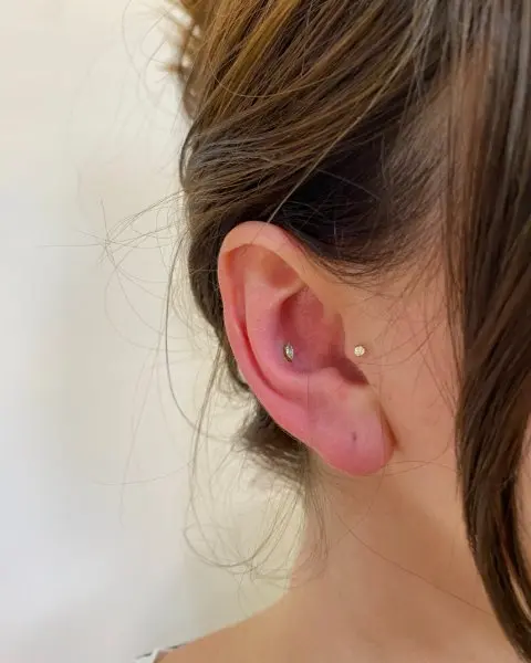 Tragus Conch piercing
