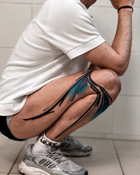 minimal abstract tattoo