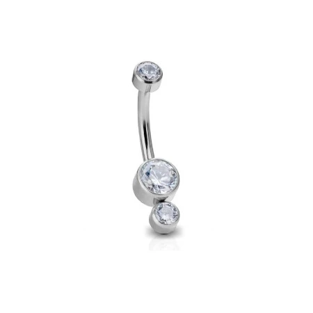 CLEAR DOUBLE DISC NAVEL BANANA