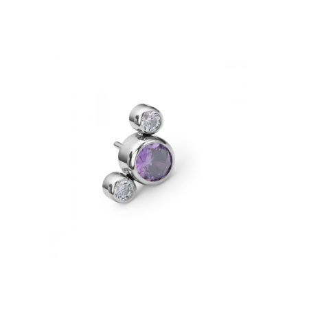 THREADLESS AMETHYST CRYSTAL BUBBLES