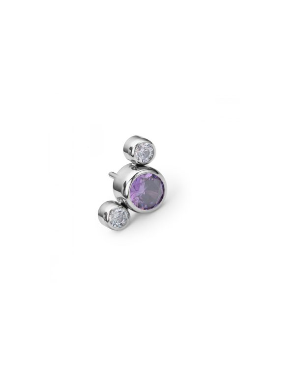 THREADLESS AMETHYST CRYSTAL BUBBLES