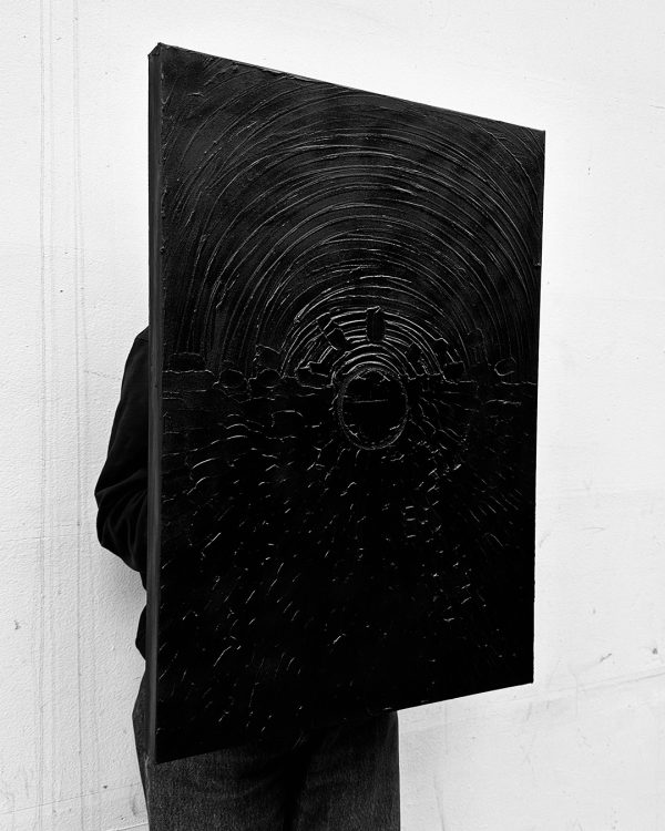 Abstract painting canvas