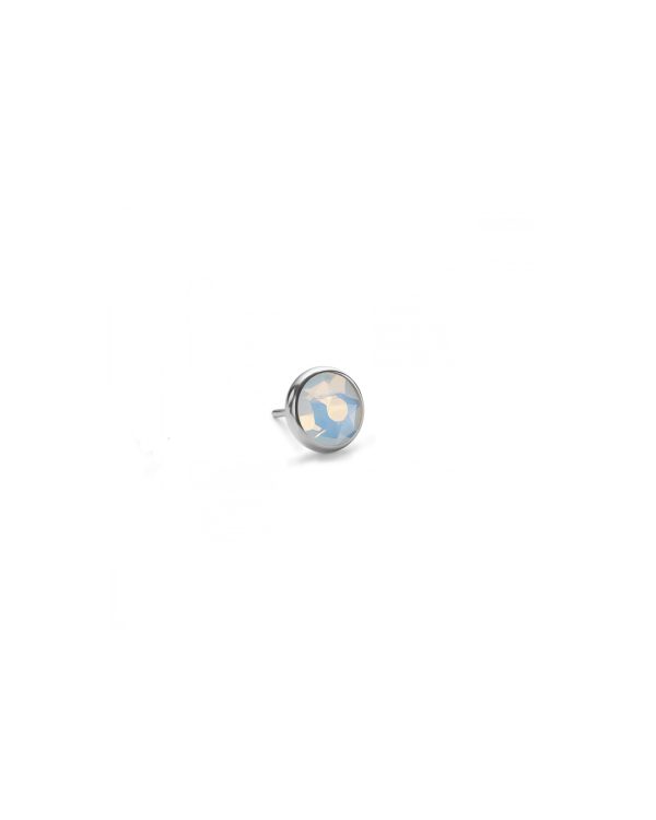 WHITE CRYSTAL FLAT GEM