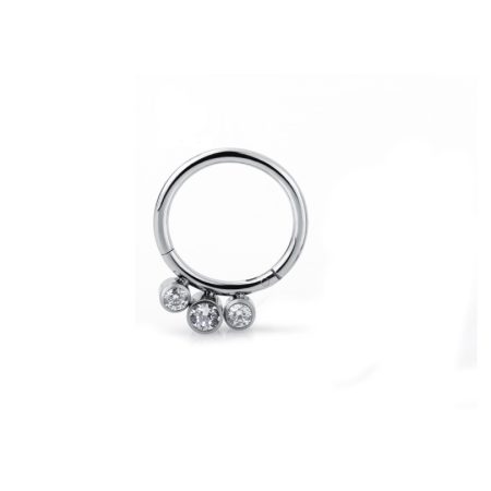 THREE CUBIC ZIRCONIA CLICKER