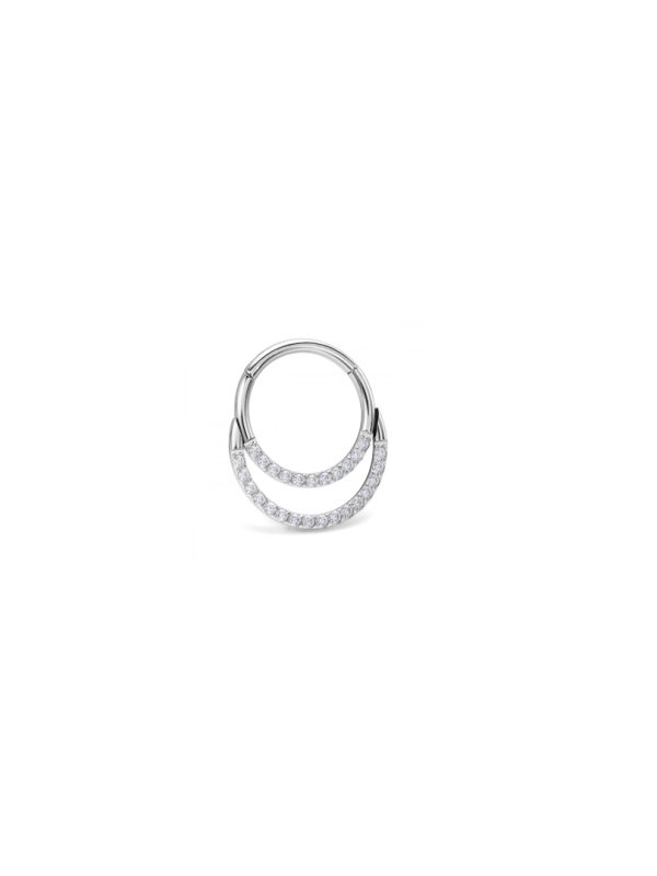 CUBIC ZIRCONIA TWIN CLIKCER