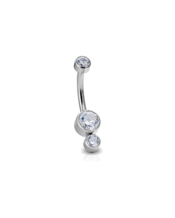CLEAR DOUBLE DISC NAVEL BANANA