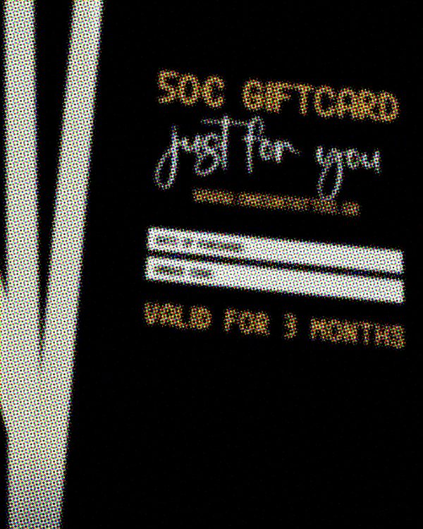tattoo giftcard