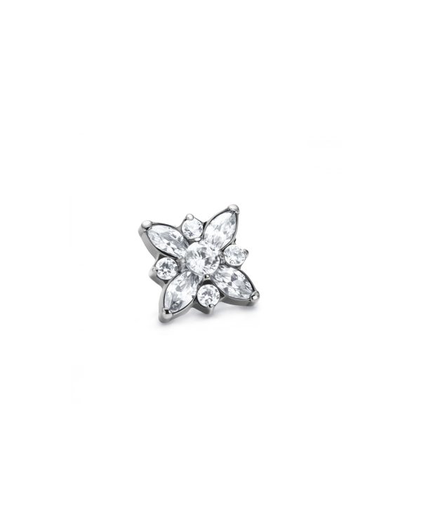 FLOWER TOP CUBIC ZIRCONIA