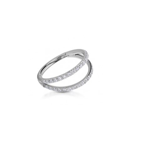 DOUBLE CUBIC ZIRCONIA CLICKER