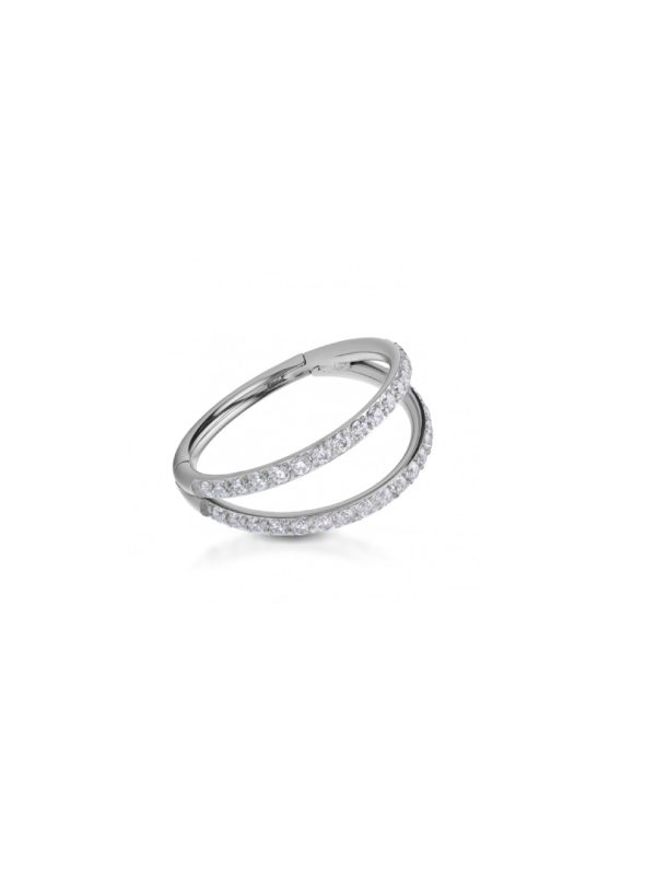 DOUBLE CUBIC ZIRCONIA CLICKER
