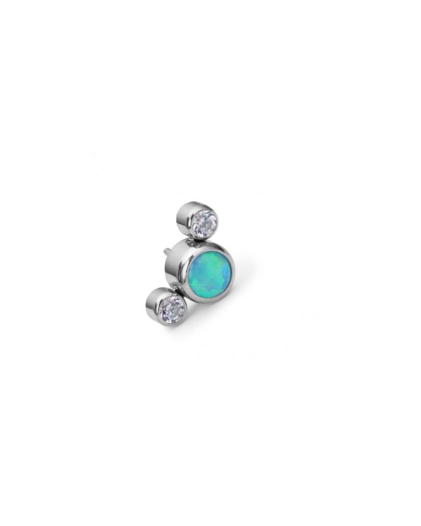 THREADLESS TIFFANY BLUE OPAL BUBBLES