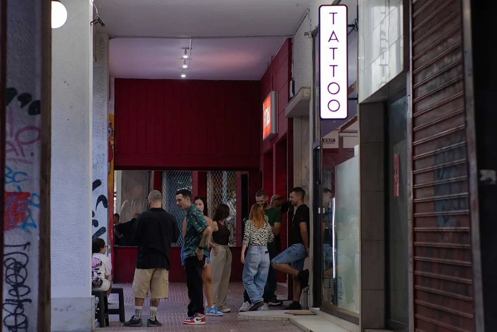 Tattoo shop in Pagrati, Athens