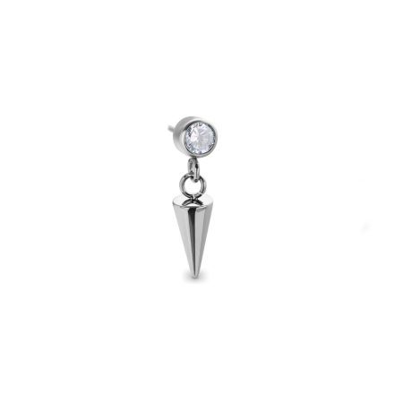 SILVER CONE DANGLE