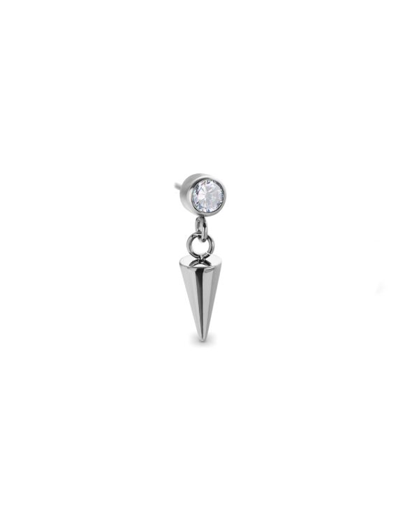 SILVER CONE DANGLE