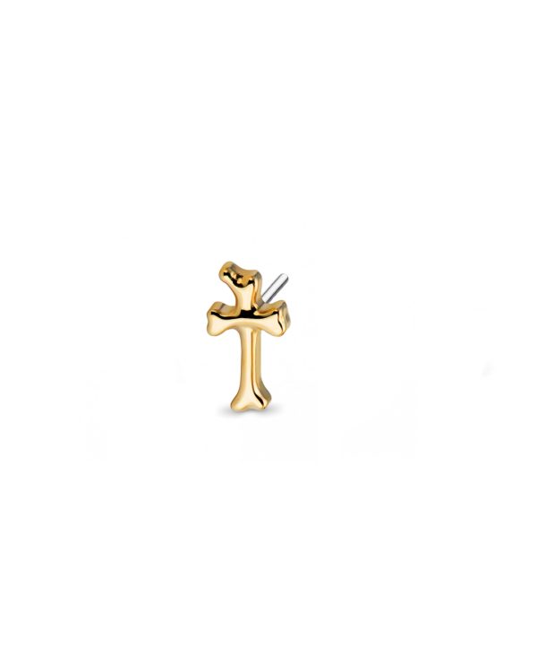 GOLDEN CROSS titanium jewlry for body piercing