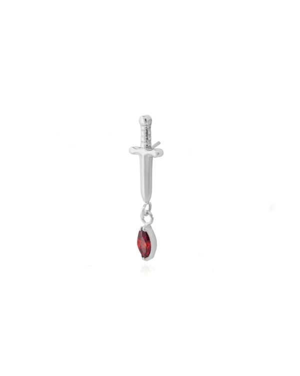 SILVER DAGGER DANGLE